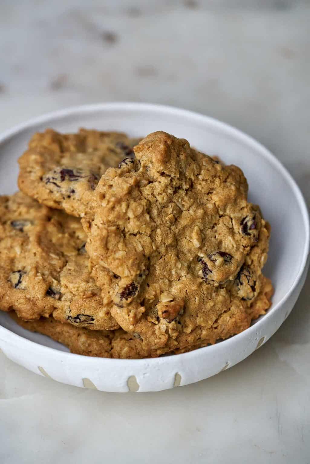 Oatmeal Raisin Ghee Cookies - Chewy & Delicious | Proportional Plate