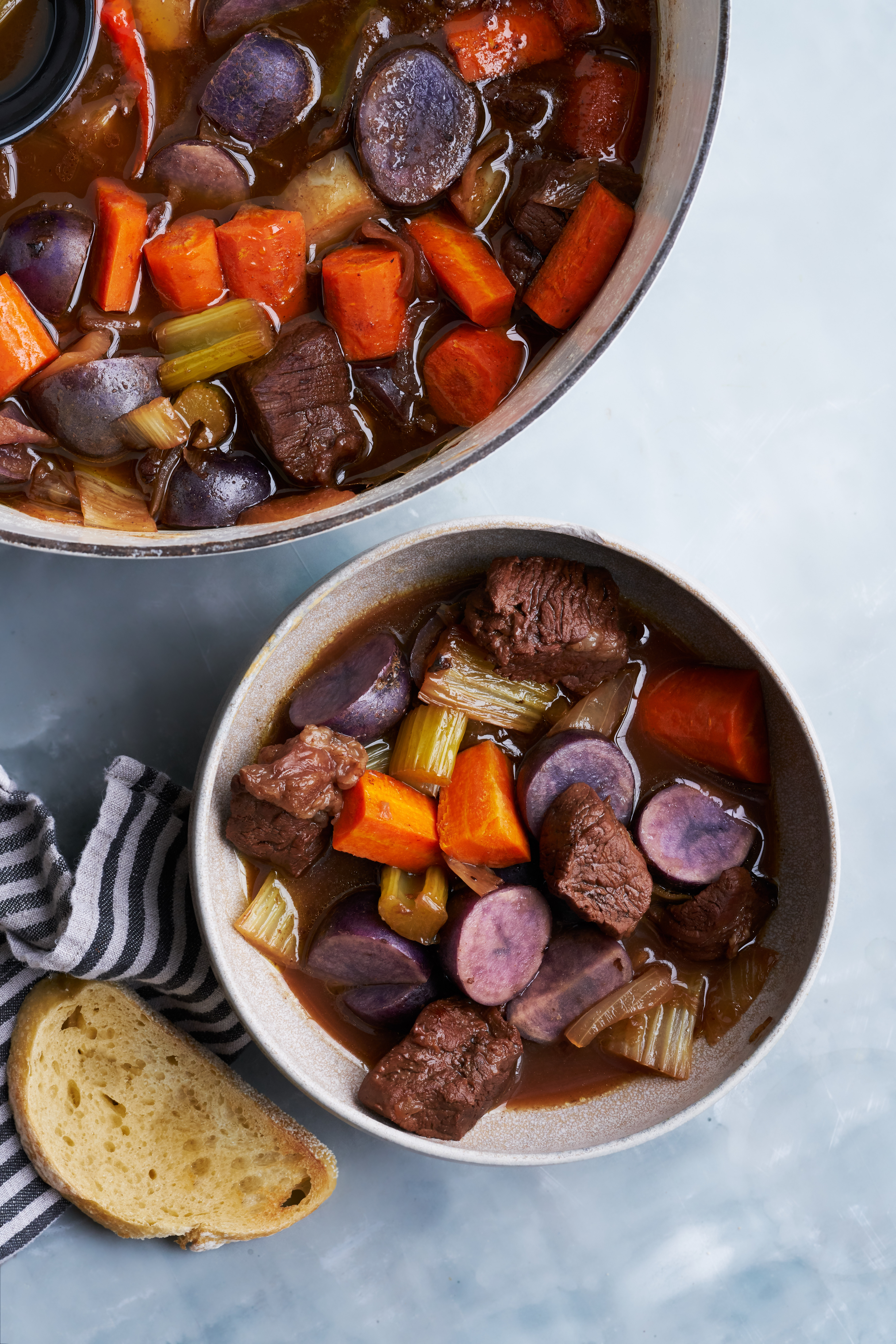Red Wine & Honey Braised Beef Stew | Proportional Plate