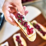 Cranberry Brie Crostini with Apples & Thyme