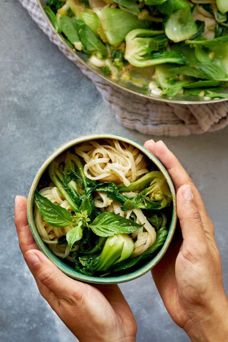 Bok Choy Stir Fry Recipe with Holy Basil - Proportional Plate