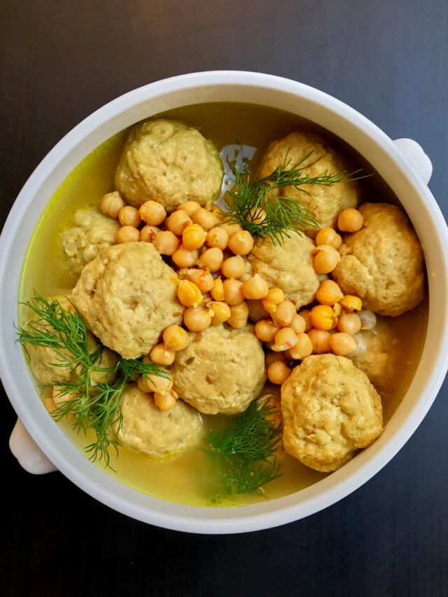 Persian Gondi – Chickpea Dumpling Stew with Chicken