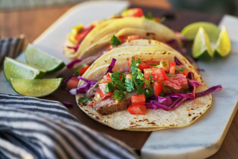 Quick & Easy Steak Tacos - Proportional Plate