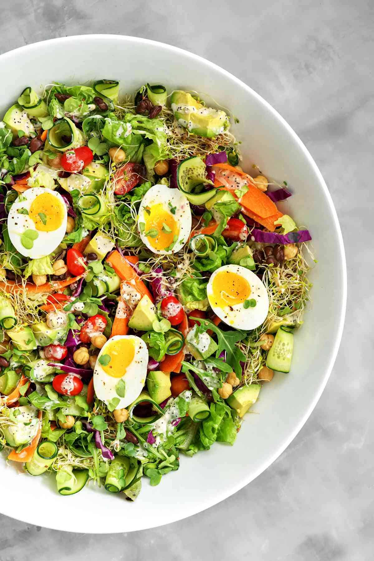 Mediterranean Cucumber Tomato Salad - Proportional Plate