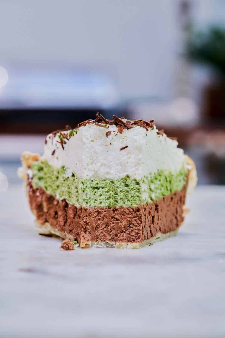 Matcha & Chocolate French Silk Pie