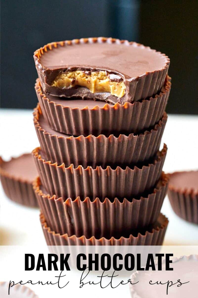 Stack of peanut butter cups.
