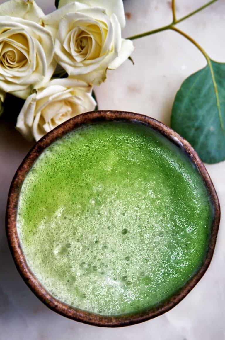 Matcha Rose Latte - Floral, Feminine, and Lovely Proportional Plate