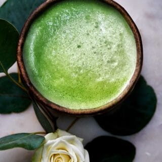 Matcha Rose Latte - Floral, Feminine, and Lovely Proportional Plate