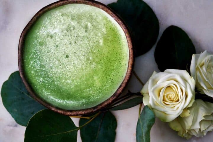 Matcha Rose Latte - Floral, Feminine, and Lovely Proportional Plate