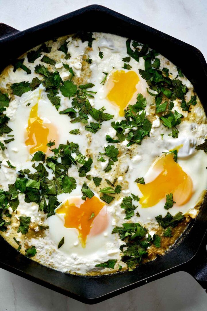 Tomatillo Shakshuka - Proportional Plate