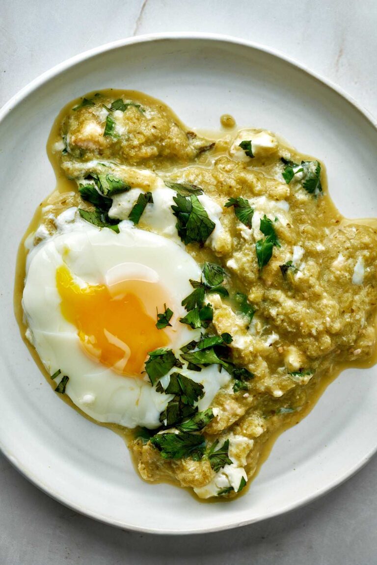 Tomatillo Shakshuka - Proportional Plate