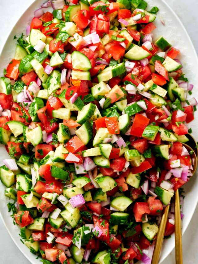 Mediterranean Cucumber Tomato Salad