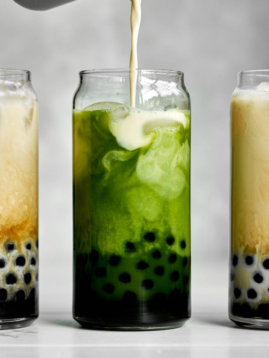 Matcha Boba Tea (Green Milk Tea) - Plant-Based on a Budget