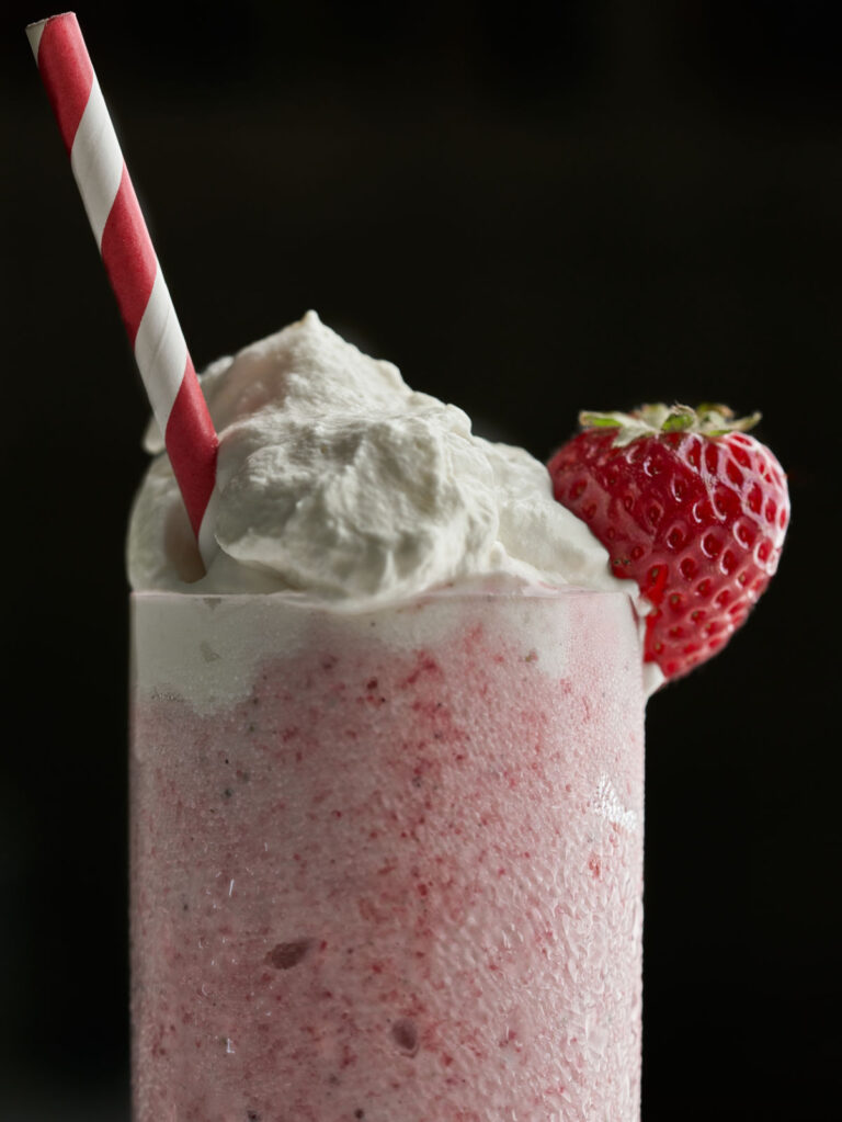 2-Ingredient Strawberry Milkshake